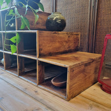 Load image into Gallery viewer, RUSTIC RECLAIMED TIMBER STEPPED PIGEON HOLE