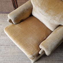 Load image into Gallery viewer, VINTAGE MID CENTURY MORAN VELOUR ARMCHAIR