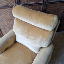 Load image into Gallery viewer, VINTAGE MID CENTURY MORAN VELOUR ARMCHAIR