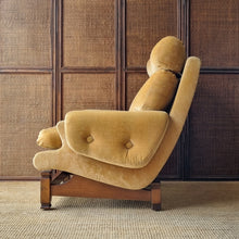 Load image into Gallery viewer, VINTAGE MID CENTURY MORAN VELOUR ARMCHAIR