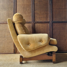 Load image into Gallery viewer, VINTAGE MID CENTURY MORAN VELOUR ARMCHAIR
