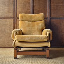 Load image into Gallery viewer, VINTAGE MID CENTURY MORAN VELOUR ARMCHAIR