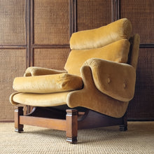 Load image into Gallery viewer, VINTAGE MID CENTURY MORAN VELOUR ARMCHAIR