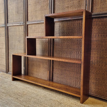 Load image into Gallery viewer, VINTAGE HARDWOOD STEP BOOKCASE
