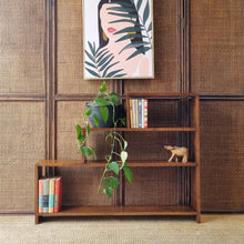 Load image into Gallery viewer, VINTAGE HARDWOOD STEP BOOKCASE