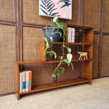 Load image into Gallery viewer, VINTAGE HARDWOOD STEP BOOKCASE