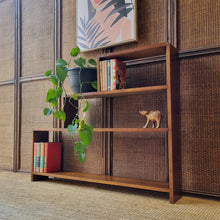 Load image into Gallery viewer, VINTAGE HARDWOOD STEP BOOKCASE