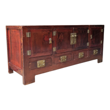 Load image into Gallery viewer, VINTAGE CHINESE ELM SIDEBOARD BUFFET TV CABINET