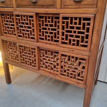 Load image into Gallery viewer, VINTAGE CHINESE ELM KITCHEN CABINET PANTRY