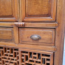 Load image into Gallery viewer, VINTAGE CHINESE ELM KITCHEN CABINET PANTRY