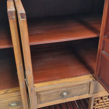 Load image into Gallery viewer, VINTAGE CHINESE ELM KITCHEN CABINET PANTRY