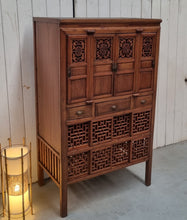 Load image into Gallery viewer, VINTAGE CHINESE ELM KITCHEN CABINET PANTRY