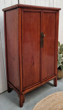 Load image into Gallery viewer, VINTAGE CHINESE ELM WOOD MING STYLE CABINET