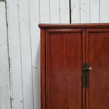 Load image into Gallery viewer, VINTAGE CHINESE ELM WOOD MING STYLE CABINET