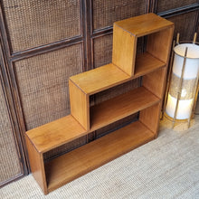 Load image into Gallery viewer, VINTAGE HARDWOOD STEP BOOKCASE