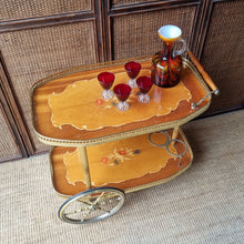Load image into Gallery viewer, VINTAGE ITALIAN HOLLYWOOD REGENCY DRINK CART