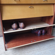 Load image into Gallery viewer, VINTAGE MID CENTURY GERMAN SHOE STORAGE CABINET