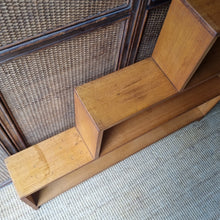 Load image into Gallery viewer, VINTAGE HARDWOOD STEP BOOKCASE