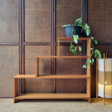 Load image into Gallery viewer, VINTAGE HARDWOOD STEP BOOKCASE