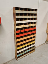 Load image into Gallery viewer, INDUSTRIAL METAL PIGEON HOLE SHELF DISPLAY RACK