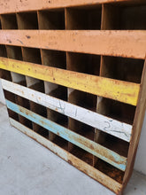 Load image into Gallery viewer, INDUSTRIAL METAL PIGEON HOLE SHELF DISPLAY RACK