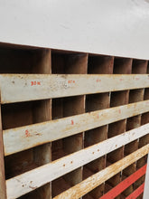 Load image into Gallery viewer, INDUSTRIAL METAL PIGEON HOLE SHELF DISPLAY RACK