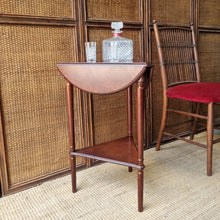 Load image into Gallery viewer, VINTAGE DROP LEAF SIDE / WINE TABLE (SOLD BY MYER & GRACE BROS)