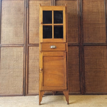 Load image into Gallery viewer, VINTAGE HARDWOOD KITCHEN CABINET PANTRY MEAT SAFE