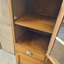 Load image into Gallery viewer, VINTAGE HARDWOOD KITCHEN CABINET PANTRY MEAT SAFE