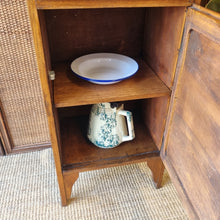 Load image into Gallery viewer, VINTAGE HARDWOOD KITCHEN CABINET PANTRY MEAT SAFE