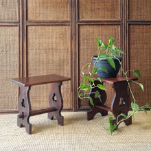 Load image into Gallery viewer, PAIR OF GOTHIC REVIVAL SIDE TABLES/PLANT STANDS