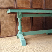 Load image into Gallery viewer, VINTAGE FARMHOUSE STYLE TRESTLE TABLE