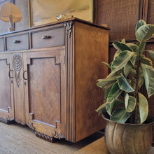 Load image into Gallery viewer, ART DECO SILKY OAK SIDEBOARD / BUFFET