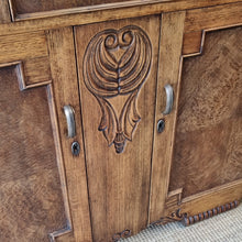 Load image into Gallery viewer, ART DECO SILKY OAK SIDEBOARD / BUFFET
