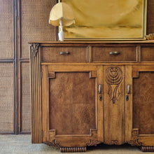 Load image into Gallery viewer, ART DECO SILKY OAK SIDEBOARD / BUFFET