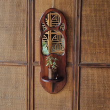 Load image into Gallery viewer, VINTAGE WALL MIRROR WITH SMALL SHELF