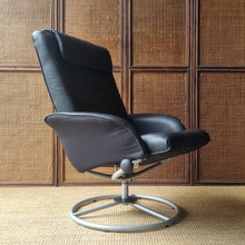 Load image into Gallery viewer, VINTAGE IKEA 'MALUNG' LEATHER SWIVEL ARMCHAIR