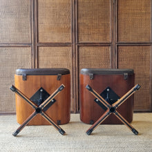 Load image into Gallery viewer, TWO VINTAGE TESSA T21 LEATHER OTTOMANS. PRICE IS EACH.