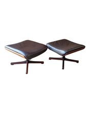 Load image into Gallery viewer, TWO VINTAGE TESSA T21 LEATHER OTTOMANS. PRICE IS EACH.