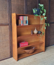 Load image into Gallery viewer, VINTAGE MID CENTURY HARDWOOD BOOKCASE