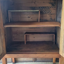 Load image into Gallery viewer, ANTIQUE KAURI PINE MEATSAFE STORAGE CABINET PANTRY