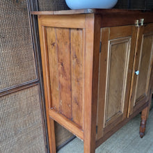 Load image into Gallery viewer, ANTIQUE KAURI PINE MEATSAFE STORAGE CABINET PANTRY