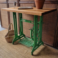 Load image into Gallery viewer, UPCYCLED SINGER SEWING MACHINE TABLE