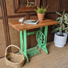 Load image into Gallery viewer, UPCYCLED SINGER SEWING MACHINE TABLE