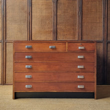 Load image into Gallery viewer, VINTAGE MID CENTURY ARCHITECT'S DRAFTSMAN PLAN / MAP DRAWERS