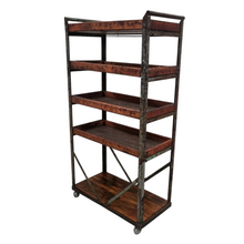 Load image into Gallery viewer, INDUSTRIAL COBBLER'S SHOE RACK FACTORY TROLLEY DISPLAY SHELF