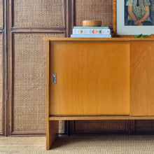 Load image into Gallery viewer, VINTAGE SOLID HARDWOOD CABINET SIDEBOARD CONSOLE