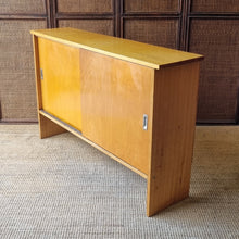 Load image into Gallery viewer, VINTAGE SOLID HARDWOOD CABINET SIDEBOARD CONSOLE