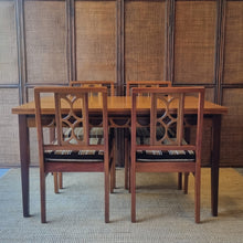 Load image into Gallery viewer, VINTAGE MID CENTURY 7 PIECE DINING SETTING BY AVALON FURNITURE