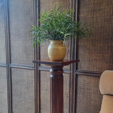 Load image into Gallery viewer, VINTAGE FLUTED TIMBER PEDESTAL STAND